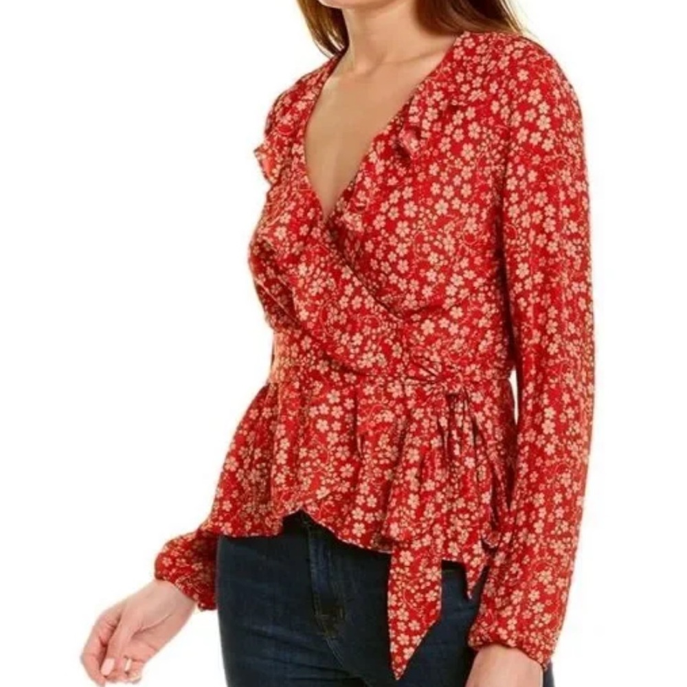 Max Studio Wrap Top